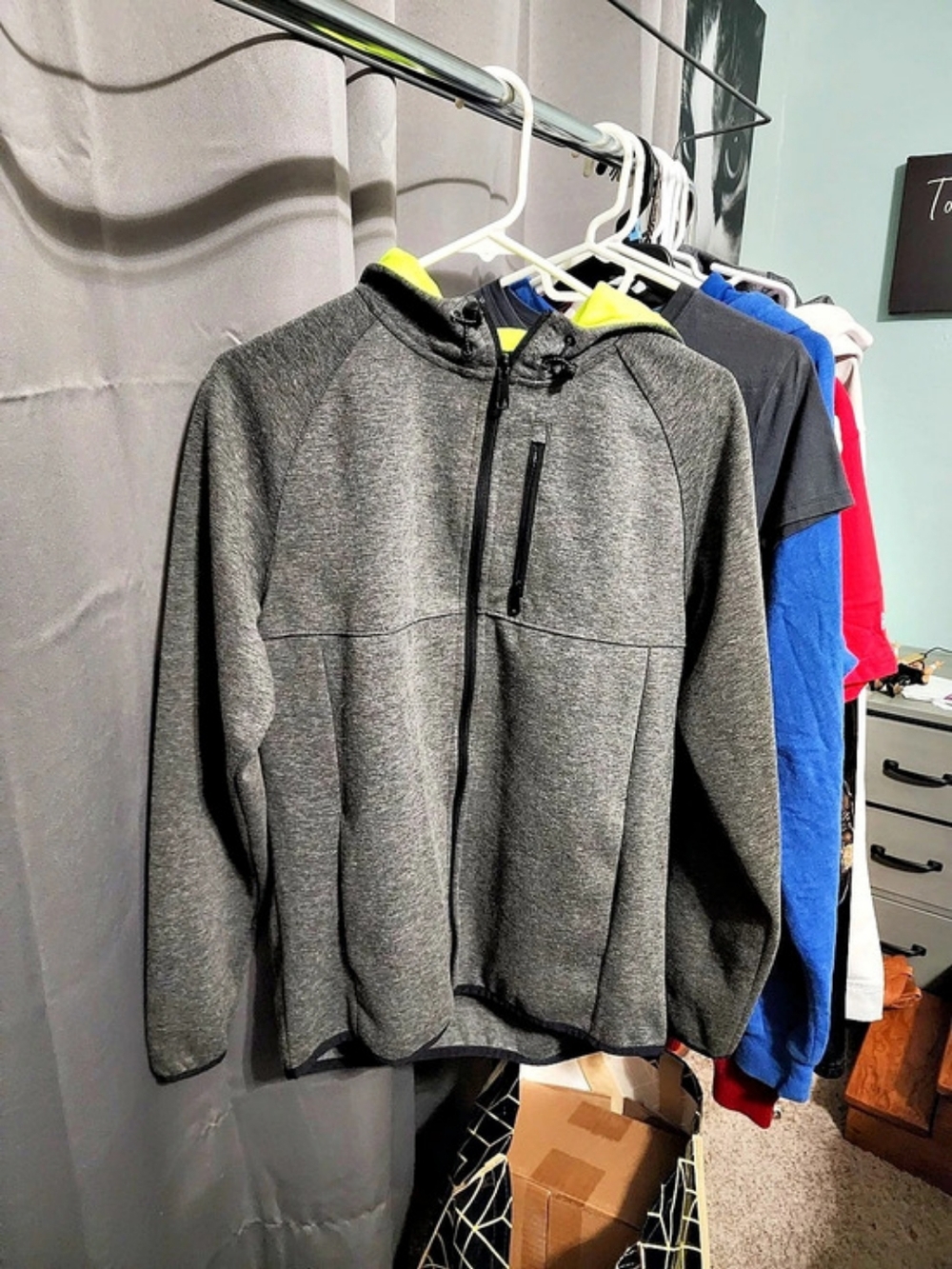 Russell Athletic Full Zip Active Hoodie Women's Gray Hoodie Size Small